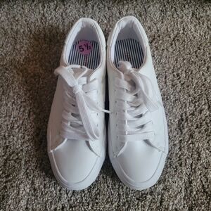 Nautica White Lace-Up Sneakers